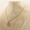 ~1.8 cttw Diamond Pavé Drop Pendant Necklace in Two Tone 14k Gold - Free Ship US