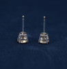 EFFY BH 1.0 TCW Round Cut Diamond 18k White Gold Stud Earrings - Free Ship USA