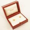 Cartier Love Knot 18k Tri-Tone Gold & Diamond Earrings w/Box - Free Shipping USA