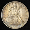 1876 50c Seated Liberty Silver Half Dollar - Free Shipping USA