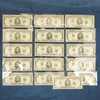 1963-1995 $5 Federal Reserve Note Design 217-A Partial Type Set, 16x UNC Bills