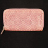 Ferragamo Pink Purple Monogrammed Zip Around Wallet - Free Shipping USA