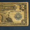 Series 1899 $2 Silver Certificate Mini Porthole U.S. Large Note Damaged