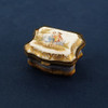 Rare Antique German Meissen Porcelain Pill Box - Free Shipping USA