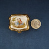 Rare Antique German Meissen Porcelain Pill Box - Free Shipping USA