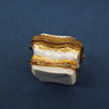 Rare Antique German Meissen Porcelain Pill Box - Free Shipping USA
