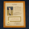 Joe DiMaggio HOF Photo & Stats Sheet Notarized & Certified - Free Shipping US