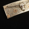 Early 20th Century Sterling Silver +14kt Longhorn Belt Buckle - Free Shipping US