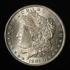 1891-CC-$1 Morgan Silver Dollar -Free Shipping USA