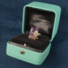 Tiffany & Co. Sterling Silver, 18k Gold & Amethyst Butterfly Lovebug Ring Size 7