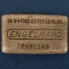 10oz Engelhard .999 Fine Silver "Waffleback" Bar, "P" Prefix - Free Shipping USA
