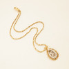 ~1.8 cttw Diamond Pavé Drop Pendant Necklace in Two Tone 14k Gold - Free Ship US
