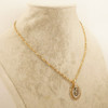 ~1.8 cttw Diamond Pavé Drop Pendant Necklace in Two Tone 14k Gold - Free Ship US