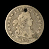 1805 10c Draped Bust Dime, Holed, Nice Details - Free Shipping USA