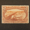 1898 U.S. Scott #293 $2 Trans-Mississippi Ead's Bridge Stamp w/PCS Book, MHR/LH
