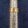 Vintage Carl Bucherer 18k Two Tone Gold Sapphire and Diamond Ring - Free Ship US