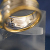 Vintage Carl Bucherer 18k Two Tone Gold Sapphire and Diamond Ring - Free Ship US