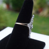 Antique Edwardian 14k Solid Yellow Gold Diamond Ring, 1900s - Free Shipping USA