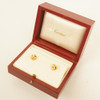 Cartier Love Knot 18k Tri-Tone Gold & Diamond Earrings w/Box - Free Shipping USA