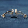 Asprey 18k White Gold Pavé Diamond & Amethyst Cufflinks - Free Shipping USA