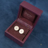 Asprey 18k White Gold Pavé Diamond & Amethyst Cufflinks - Free Shipping USA