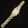 Vintage Hamilton 14k White Gold Diamond Ladies Watch, Keeps Time - Free Ship US