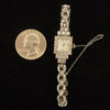 Vintage Hamilton 14k White Gold Diamond Ladies Watch, Keeps Time - Free Ship US