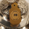 Antique James Thomson Botanical Repousse Coin Silver Teapot 1830s - Free Ship US
