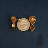 Modernist Alfred Karram 14k Solid Gold Geometric Cube Necklace & Earring Set