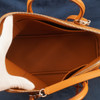 Hermes Bolide 1923 Tressage Leather Handbag Toffee & Rose Azalee - Free Ship US