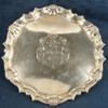 George Smith III Sterling Silver Trivet w/Clan Pollock Crest, London ca. 1781