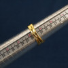 Modernist/Cubist Alfred Karram 18k Yellow Gold & Diamond Ring - Free Shipping US