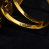 Modernist/Cubist Alfred Karram 18k Yellow Gold & Diamond Ring - Free Shipping US