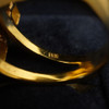 Modernist/Cubist Alfred Karram 18k Yellow Gold & Diamond Ring - Free Shipping US