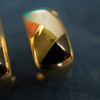Asch Grossbardt 14k Gold, Diamond & Multistone Inlay Earrings- Free Ship US