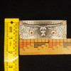 Vintage Sterling, 14k Rose Gold & Ruby Eyes Longhorn Belt Buckle - Free Ship US