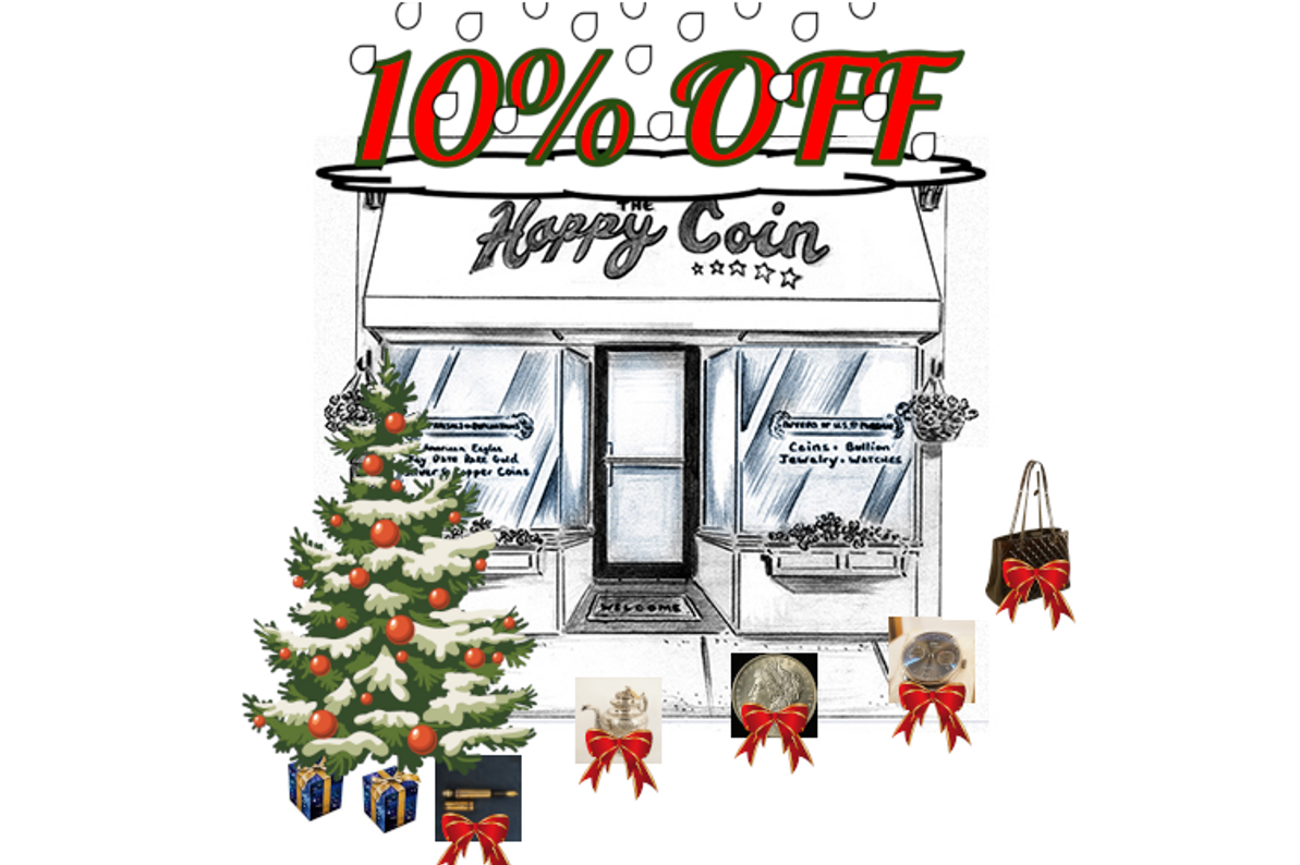 The Happy Coin's Winter Holiday Sale - 10% off select eBay items!