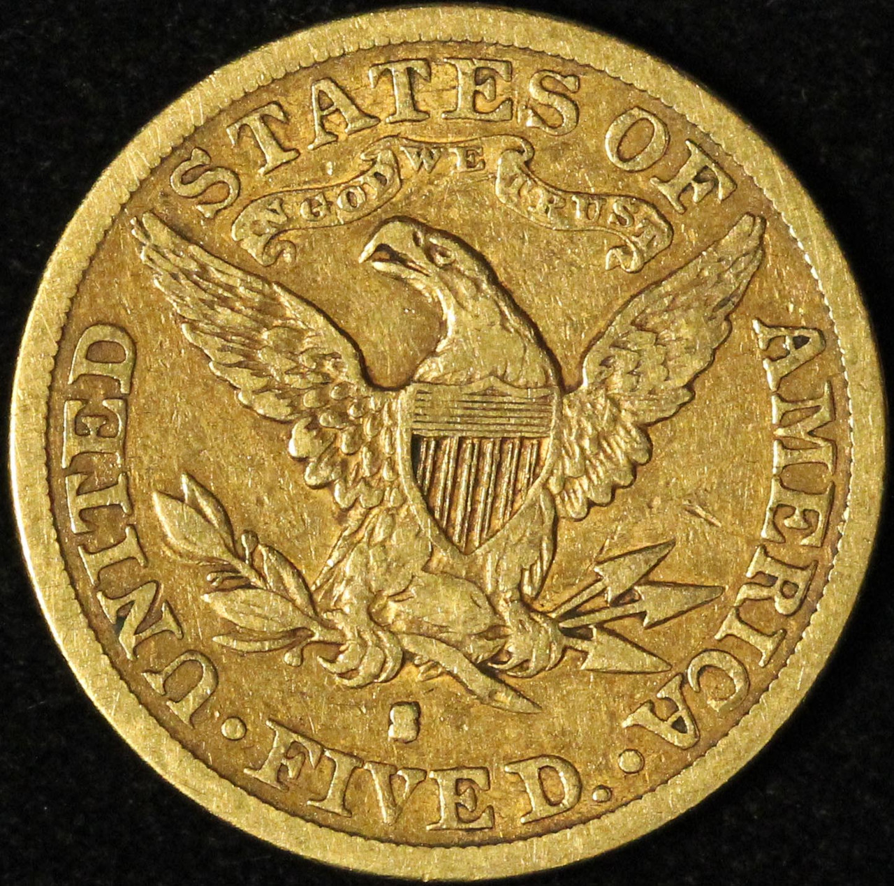 1896-S $5 Gold Liberty Half Eagle - Low Mintage Coin - Free