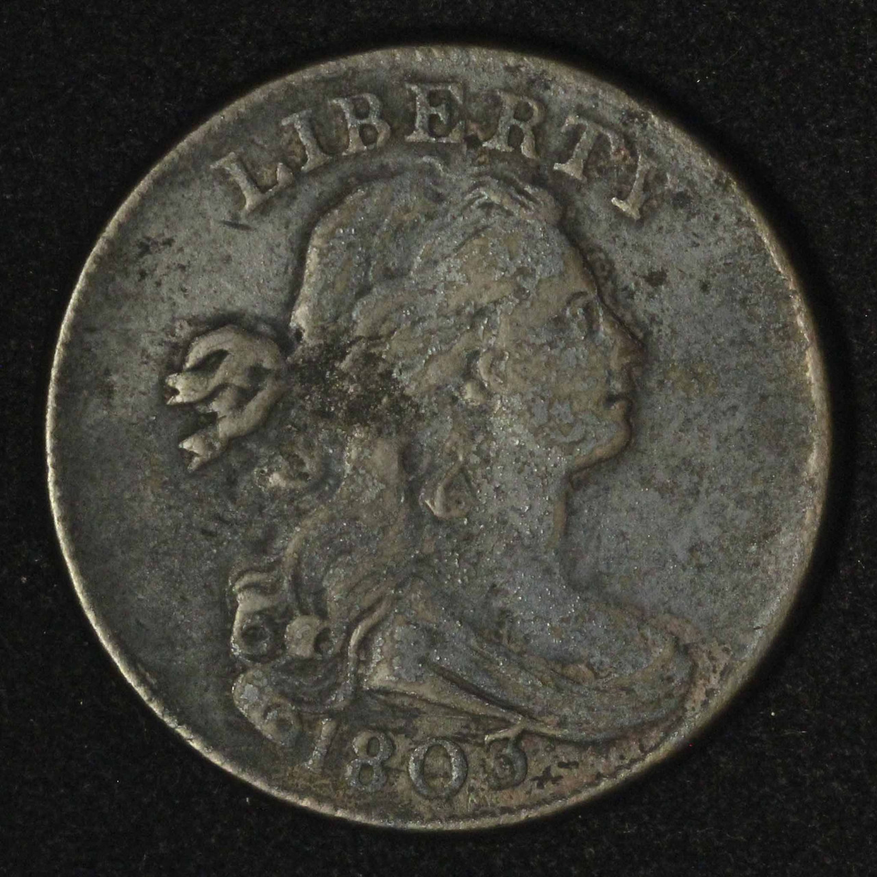 1803 1c Draped Bust Large Cent - Small Date, Small Fraction - Free