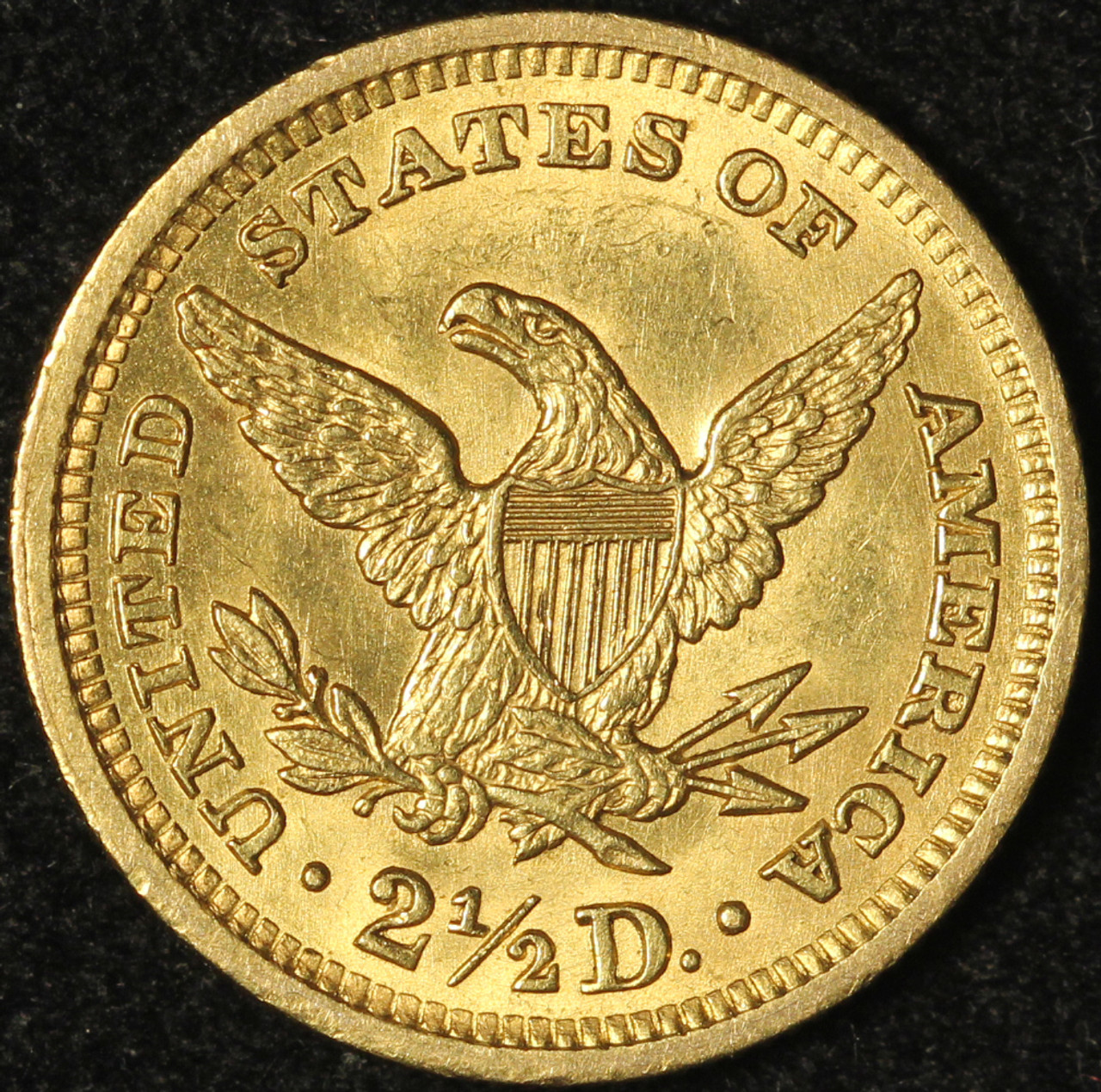 1907 $2.50 Gold Liberty Quarter Eagle - Hairlines - Free Shipping