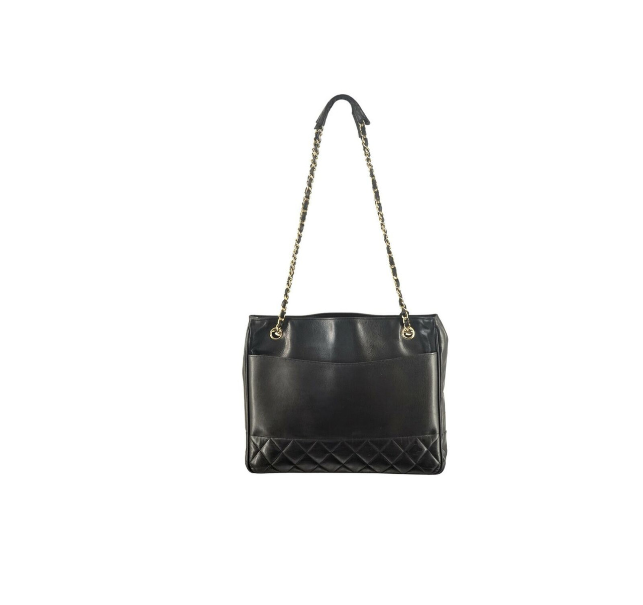 Chanel Black Quilted Tote Bag