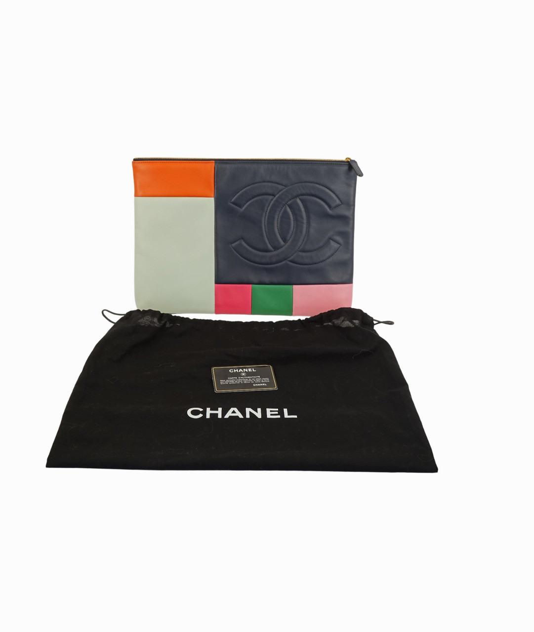 Chic Chanel Multicolor Lambskin Pouch w Dust Bag - Free Shipping USA - The  Happy Coin