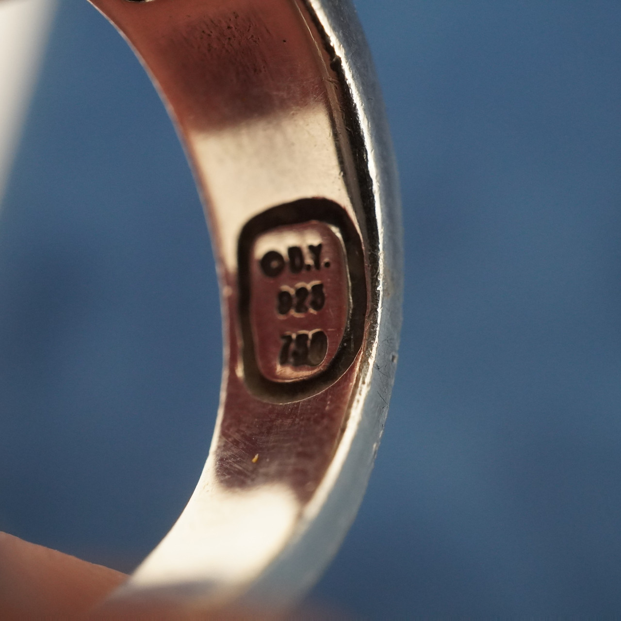 Louis Vuitton Silver Monogram Ring - Size 7.5