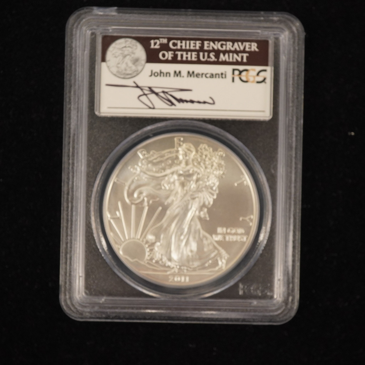 2011年 イーグル銀貨 25TH ANNIV NGC MS70  No.952 2011年 イーグル銀貨 25TH ANNIV NGC MS70 No.952