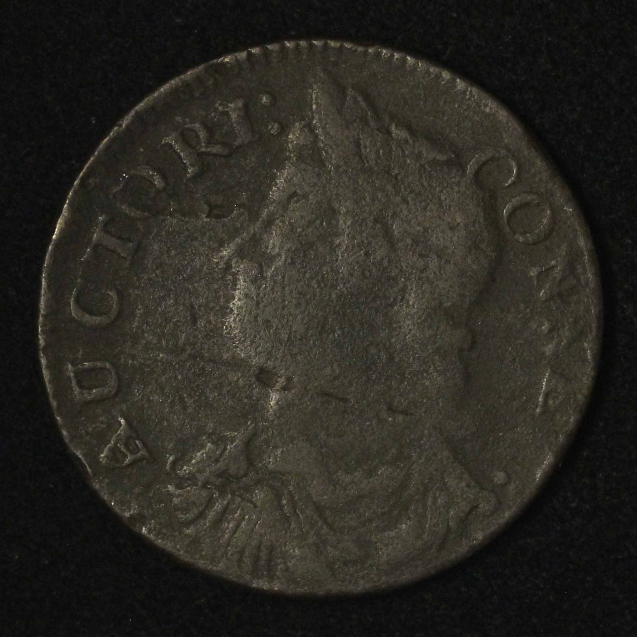 1787 Connecticut Draped Bust Colonial Two Dots Auctori - Free Shipping USA  - The Happy Coin