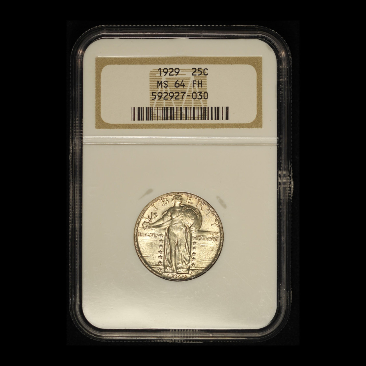 1929 25c Standing Liberty Silver Quarter NGC MS64 - Free Shipping