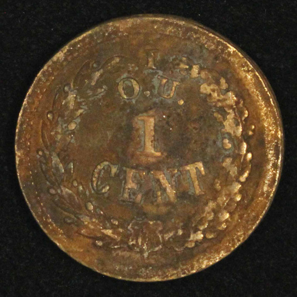 1863 Civil War Token I.O.U 1 Cent - Free Shipping USA