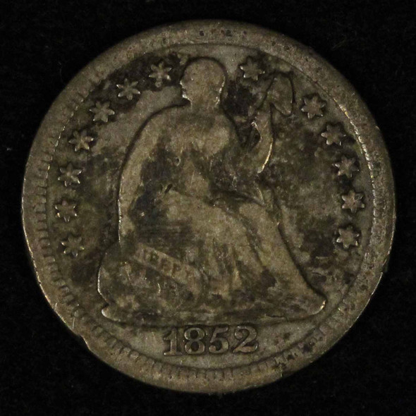 1852 H10c Seated Liberty Half Dime - Free Shipping US