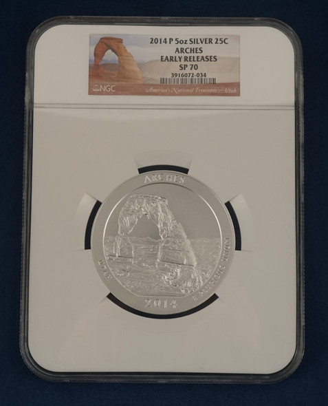 2014-P  50z Silver Great Sand Dunes NGC SP70 - Free Shipping US