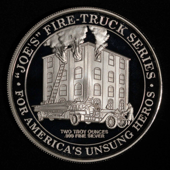 1995 2 oz Joe's Fire Truck Series "1916 Boyd" Silver Round - Free Shipping USA